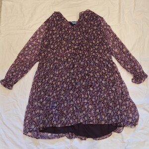 Draper James Lorrie Mini Dress Violet 3X